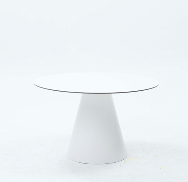 Table ronde Cone diamètre 130 cm plateau en compact