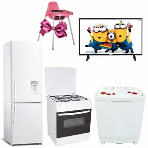 Pack mariage réfrigérateur+machine à laver+TV+cuisinière+un cadeau