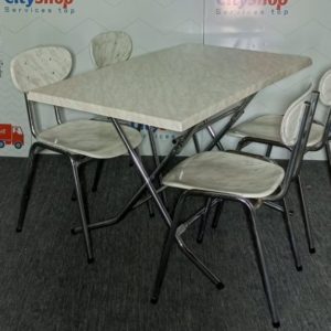 Table Pliante 110x70cm avec 4 chaises chym en ISOTOP