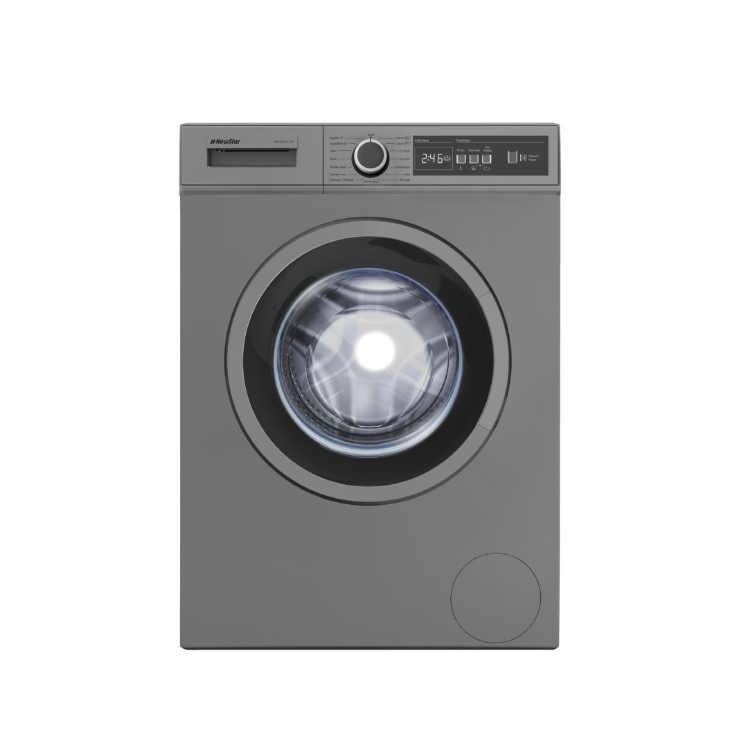 Machine à laver Automatique 6 Kg NEWSTAR NWX6081S Silver