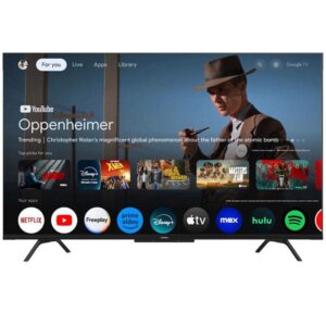 TV Telefunken 65" GOOGLE TV QLED 4K + Récepteur Intégré