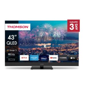 Tv Thomson 43" 43QG6C14 QLED Plus Google Tv - Noir