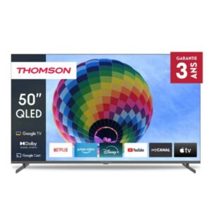 TV Thomson 50" 50QG4S14 QLED Side Feet Google Tv - Noir