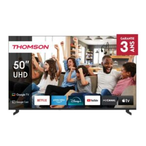TV THOMSON 50QG7C14 UHD 4K 50″ GOOGLE TV QLED PRO – NOIR
