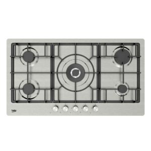 Plaque de cuisson encastrable BEKO 5 feux 95 cm Inox