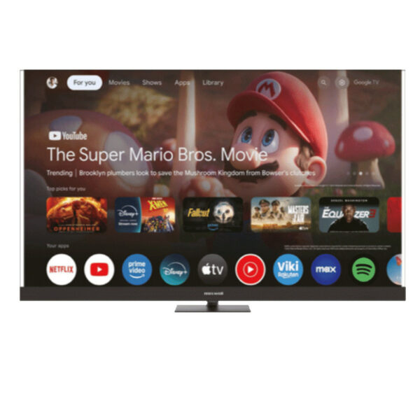 TV Maxwell MG60SB 65" 4K QLED Google Smart TV – Noir | Prix Tunisie