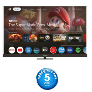 TV Maxwell MG60SB 65" 4K QLED Google Smart TV – Noir | Prix Tunisie